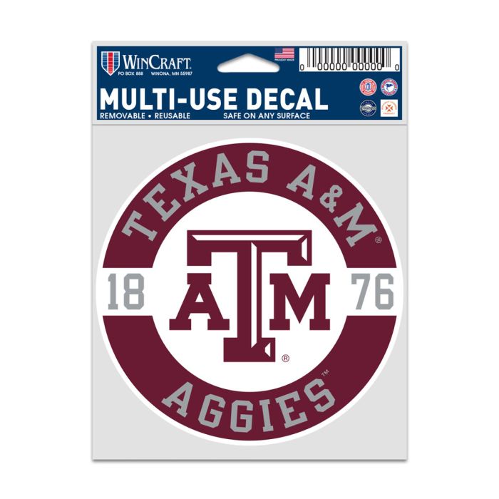 Texas A&M Aggies Patch Fan Decal - TXAG Store