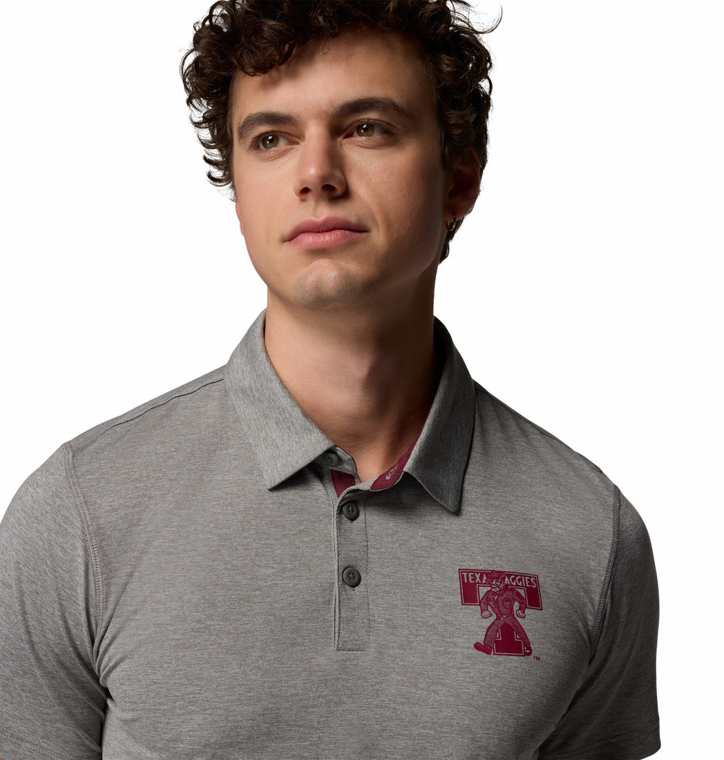 CLG Tech Trail Vault Polo - Heather Grey - TXAG Store