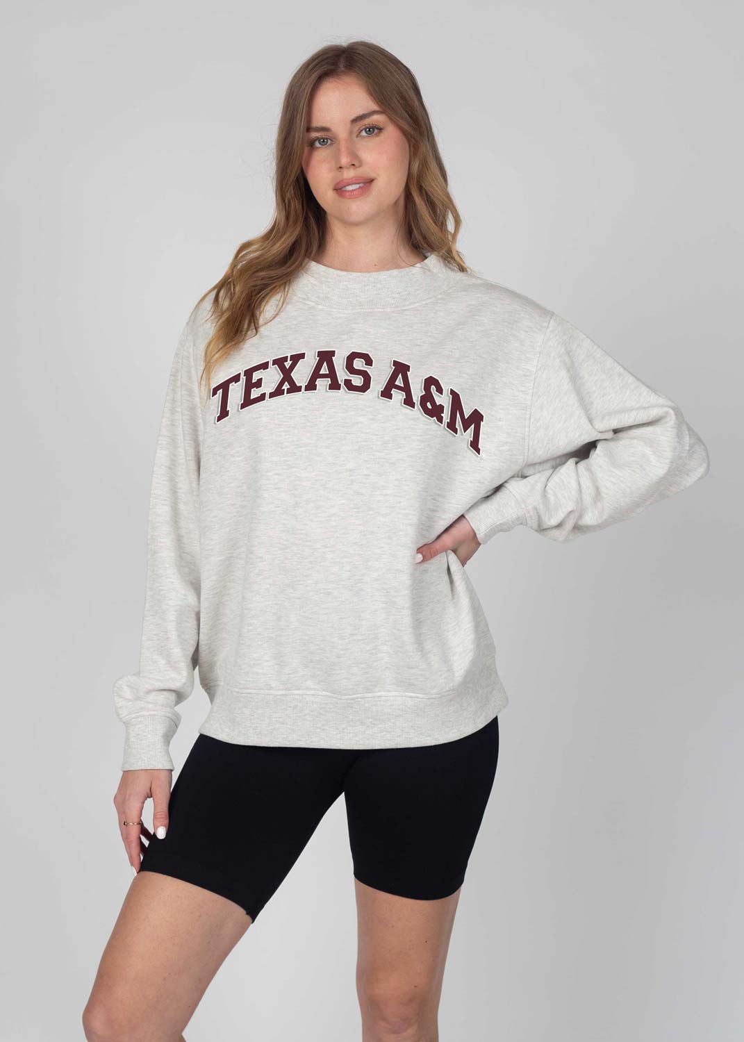 Texas A&M Hampton Mock Neck