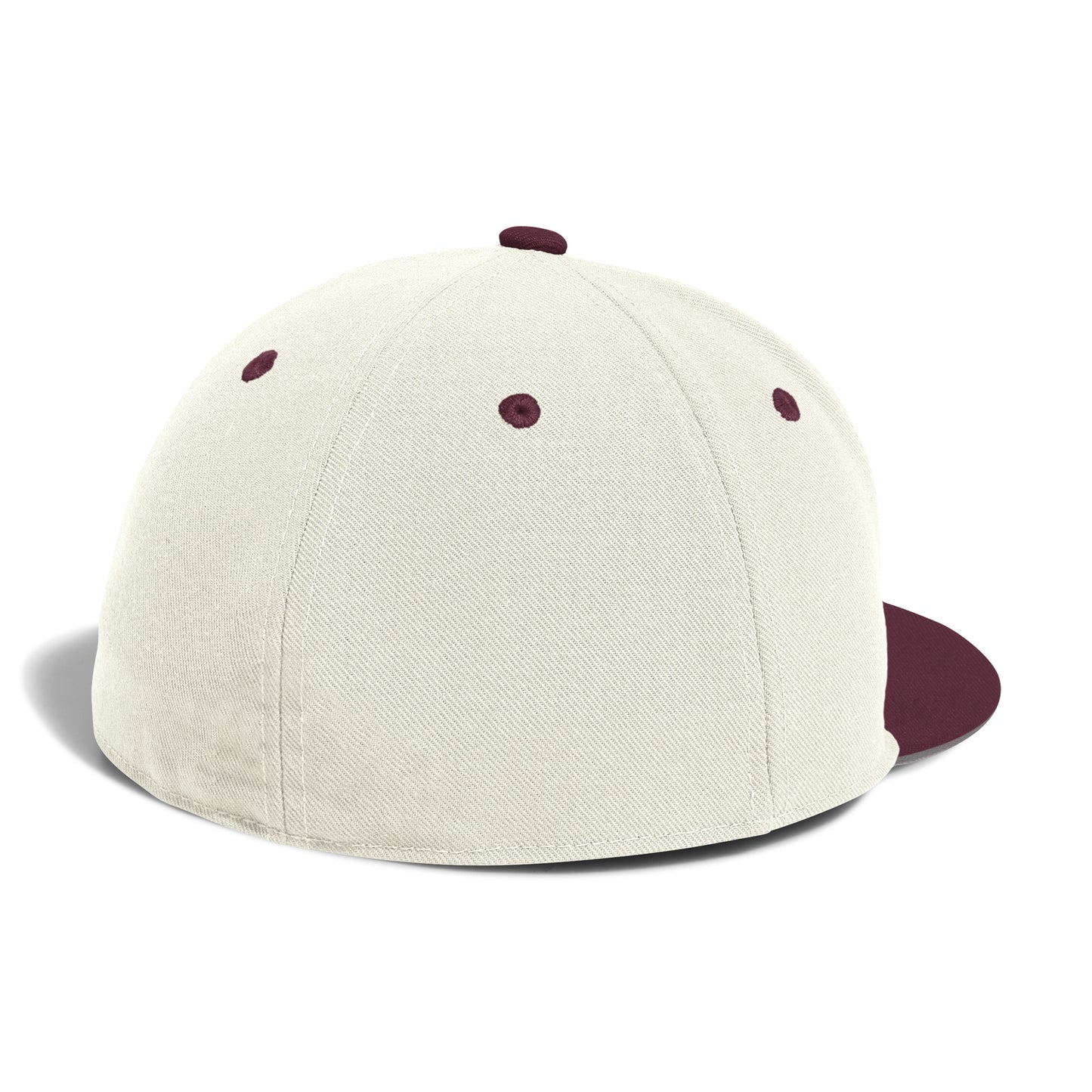 Wool On-Field Fitted Cap -White/Maroon