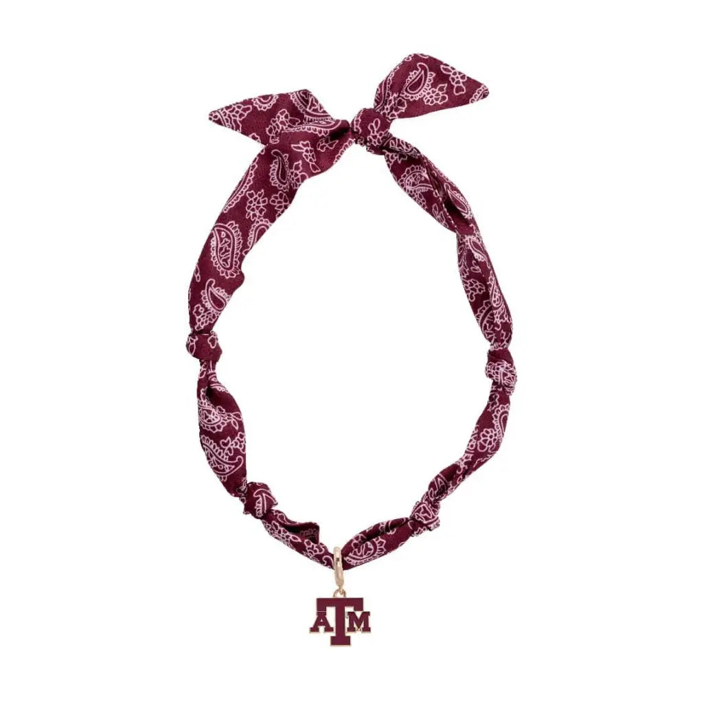 Texas A&M Bandana Scarf Necklace