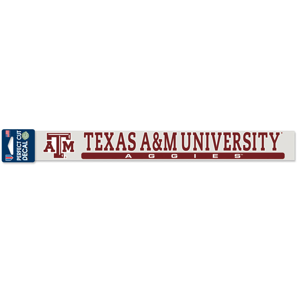 Texas A&M University Perfect Cut Decal - 2x17 - TXAG Store