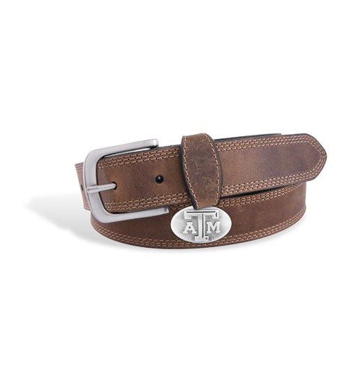 Light Brown Crazyhorse Leather Belt - TXAG Store