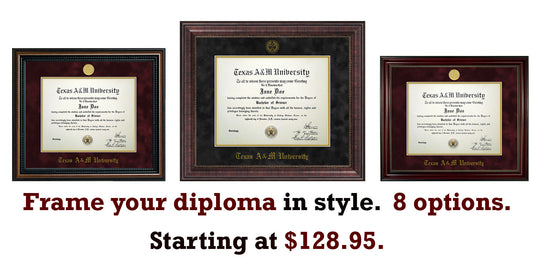 Aggie Grads - Diploma Frame Deal!