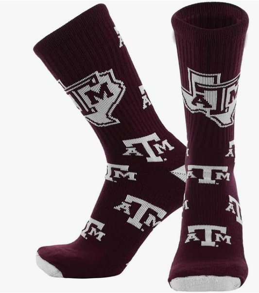 Mayhem Crew Texas A&M Socks - TXAG Store 