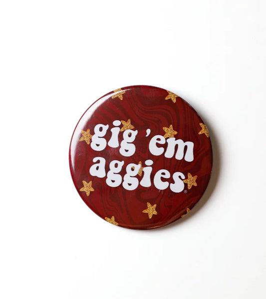 Gameday Button - Gig 'Em Stars