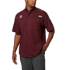 Columbia Maroon Tamiami Fishing Shirt - TXAG Store 