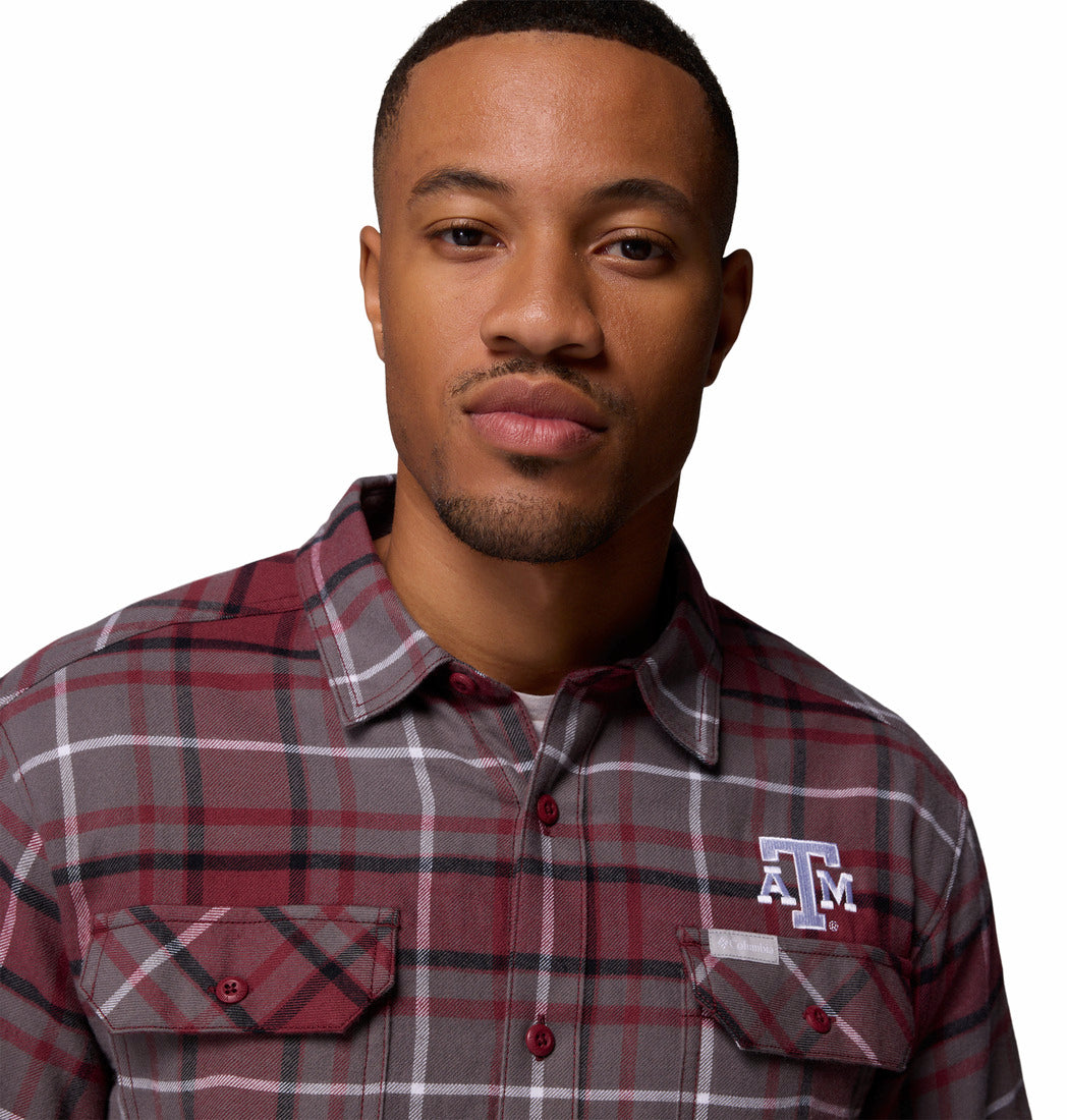 Columbia Flare Gun Flannel Long Sleeve Shirt - TXAG Store 