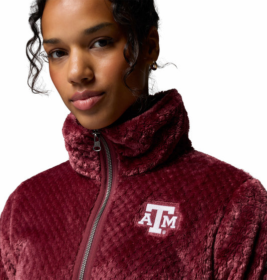 WOMEN'S Columbia Maroon Fire Side II Sherpa Jacket - TXAG Store 