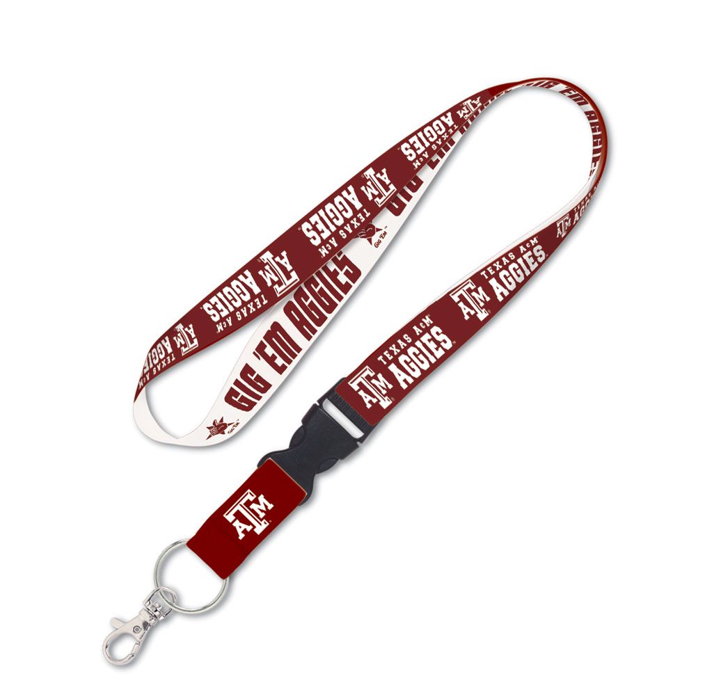 ATM Aggies Lanyard w/ Detachable Buckle - 1" - TXAG Store 