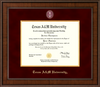 Presidential Masterpiece Diploma Frame in Madison with Maroon suede mat