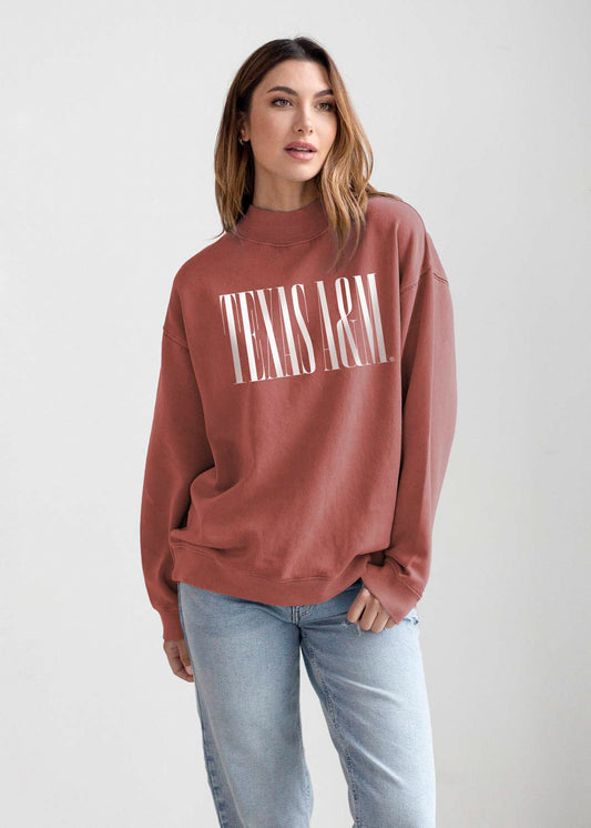 Texas A&M Nantucket Mock Neck