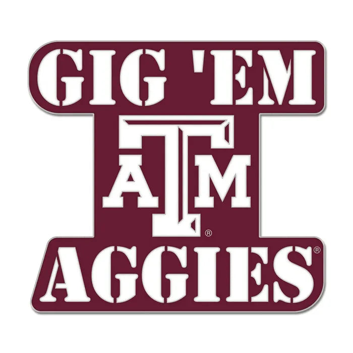 Texas A&M Collectors Lapel Pin - Gig Em Aggies