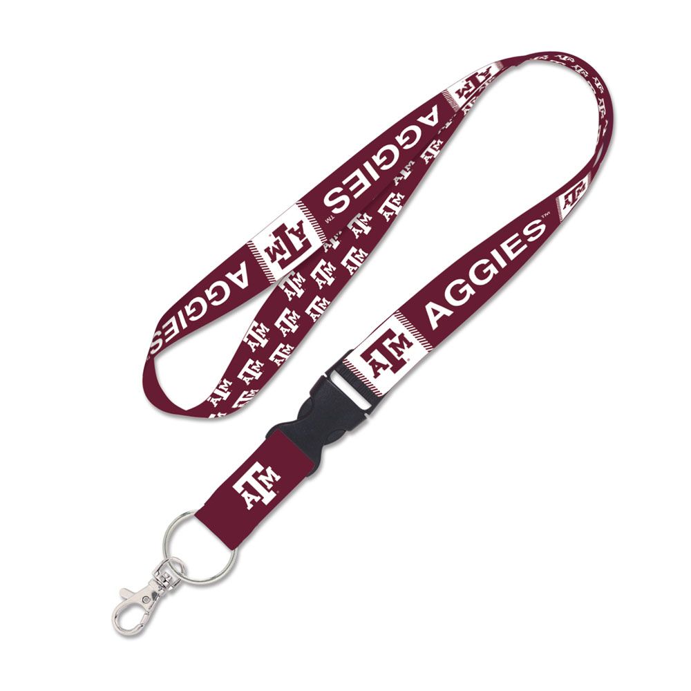 Texas A&M Aggies Repeat Lanyard w/ Detachable Buckle - TXAG Store 