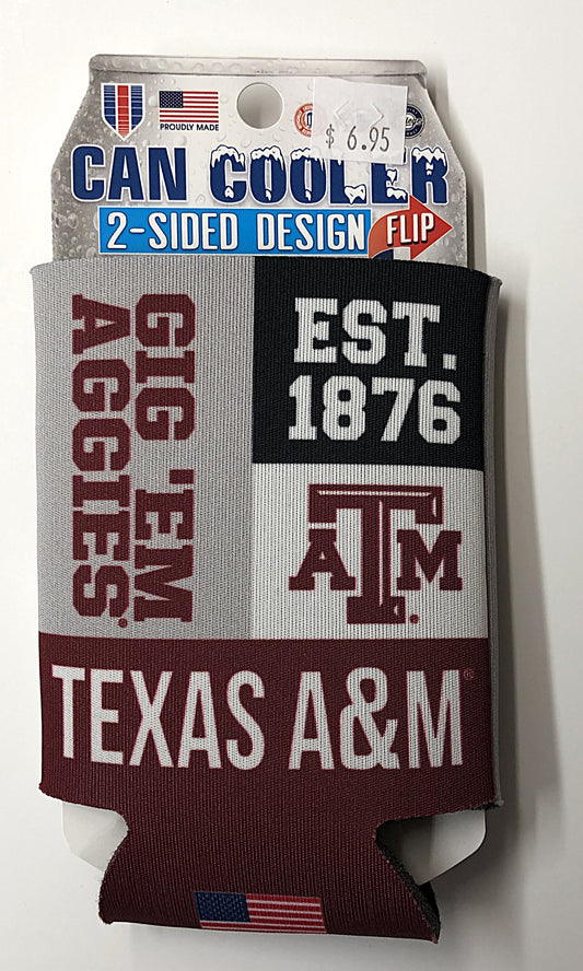 Texas A&M Est. 1876 Can Cooler - TXAG Store 