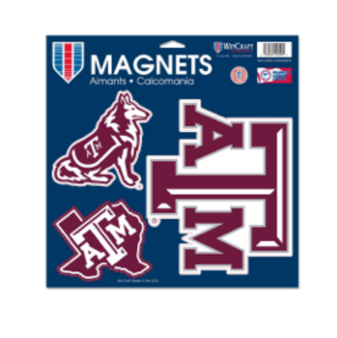 Texas A&M Vinyl Magnets - 3 Pack