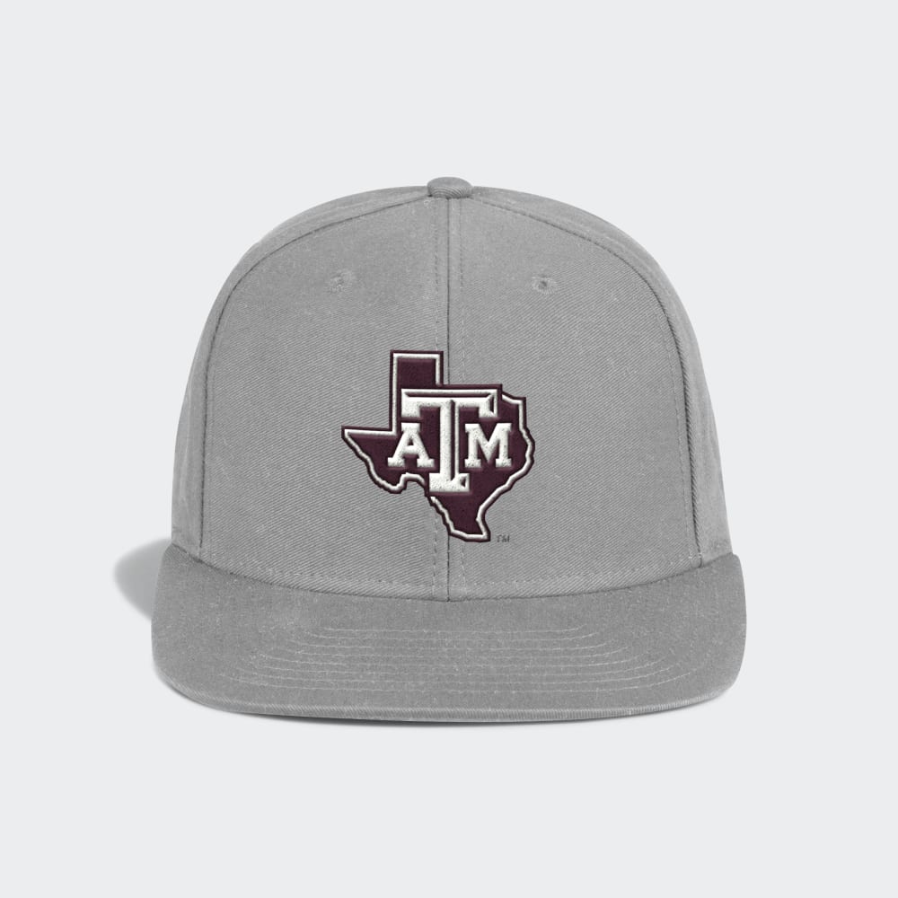 Lonestar Grey Flatbrim Snapback - TXAG Store 
