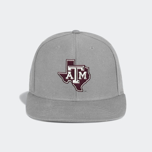 Lonestar Grey Flatbrim Snapback - TXAG Store 