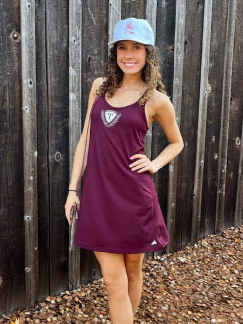 Spring Fling Dress Maroon ***