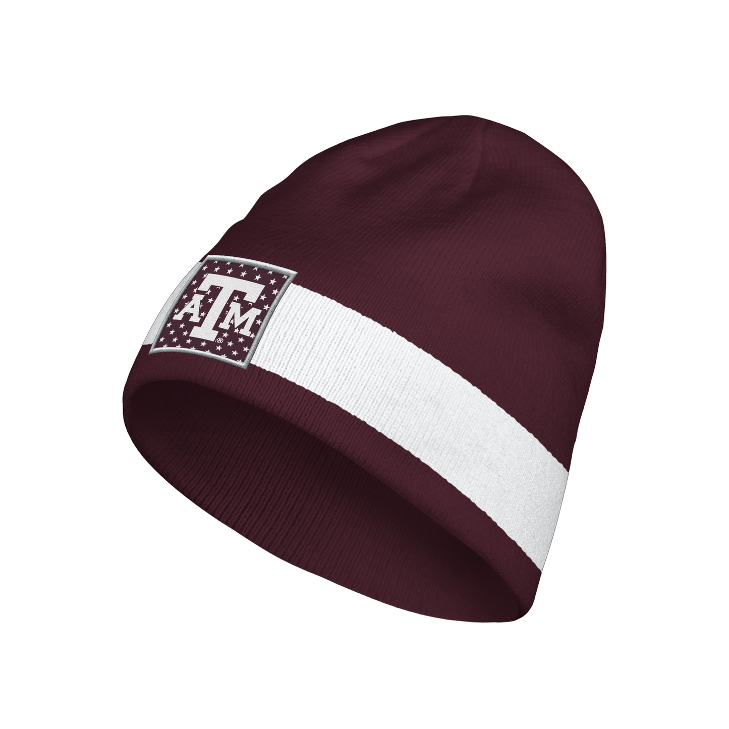 Texas A&M Beanie - Maroon w/ White Stripe - TXAG Store 