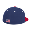 Wool On-Field Fitted Cap - Red/White/Blue