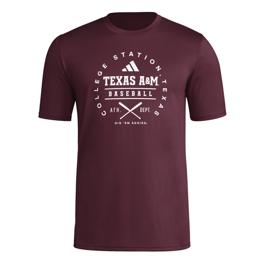 Texas A&M Baseball Pre-Game '25 Tee ***