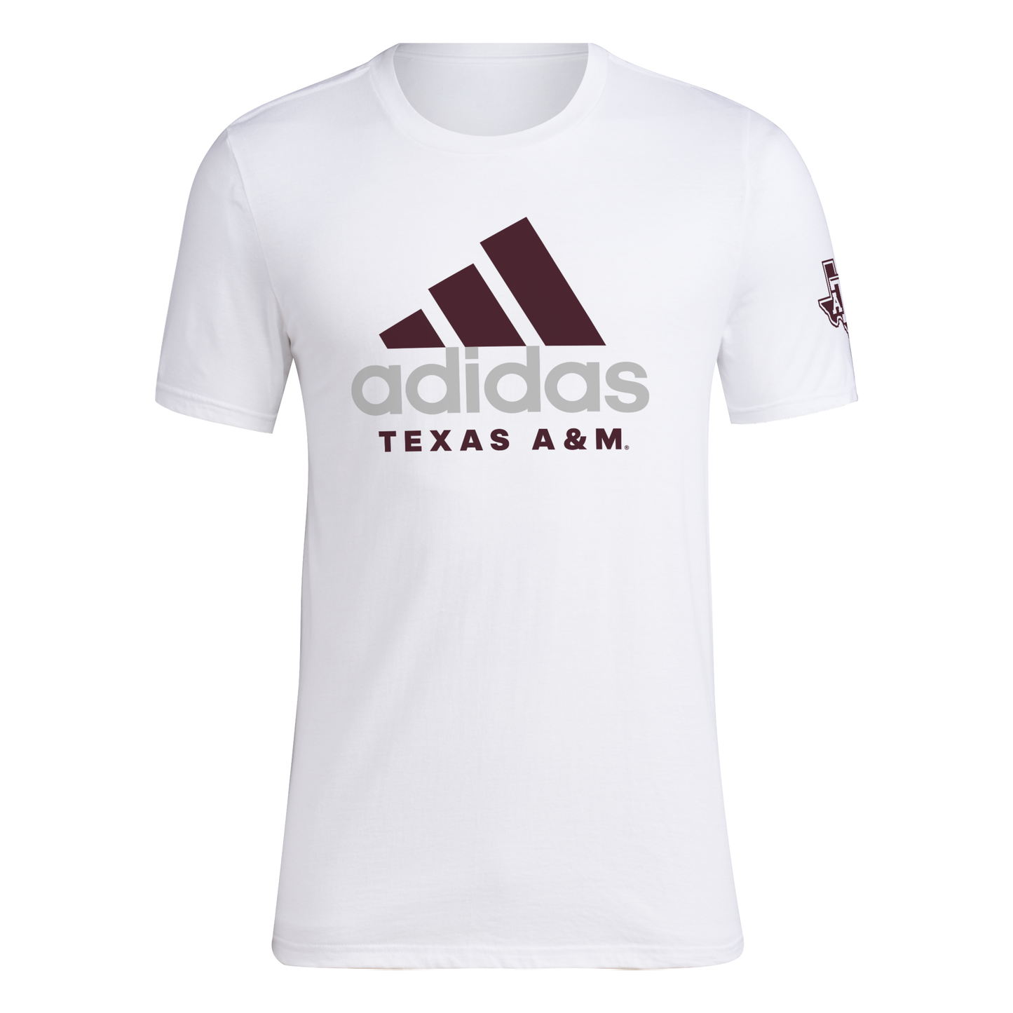Adidas Logo Texas A&M Tee***