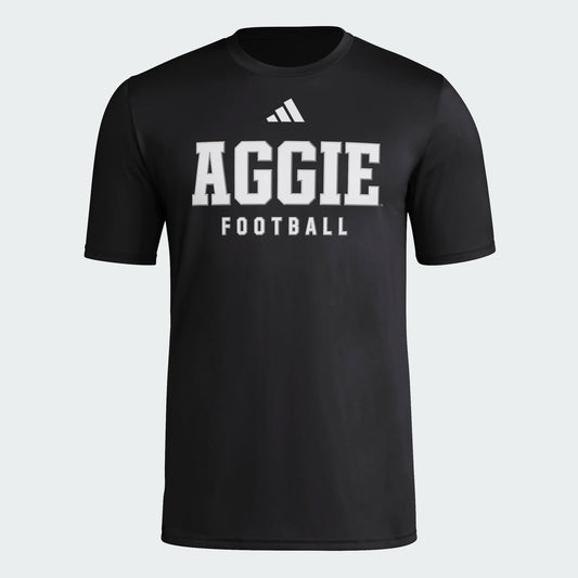 Black Aggie Football Pregame Tee
