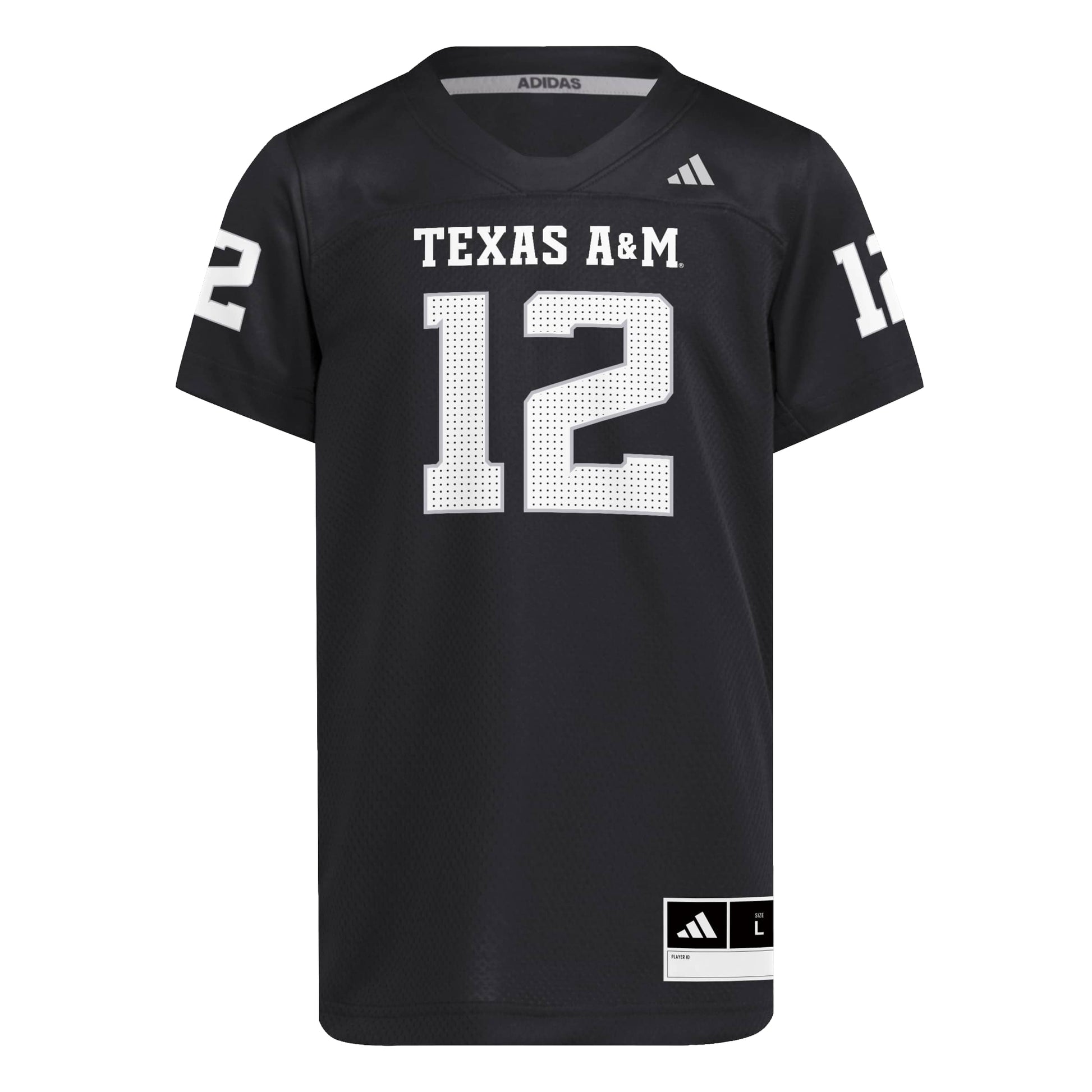 Youth Replica Football Jersey - BLACK - TXAG Store 