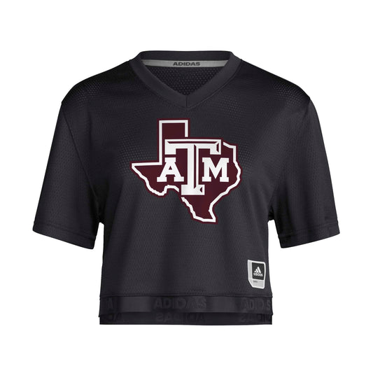 Women's Crop Jersey - Black Lone Star