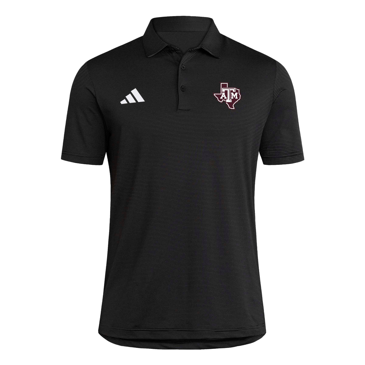 '26 Texas A&M Sideline Polo - Black Stripe - TXAG Store 