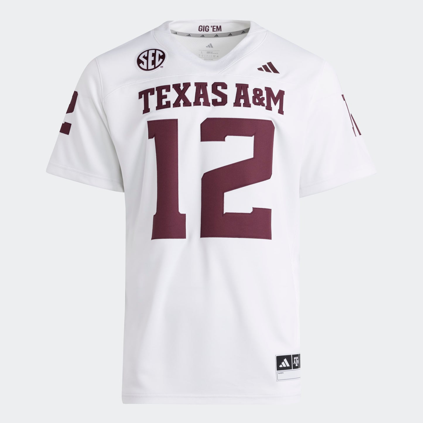 Texas A&M PREMIER Jersey - White - TXAG Store 