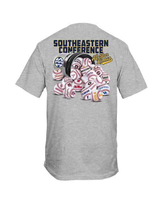 SEC Baseball Tee - Bucket of Balls - TXAG Store 