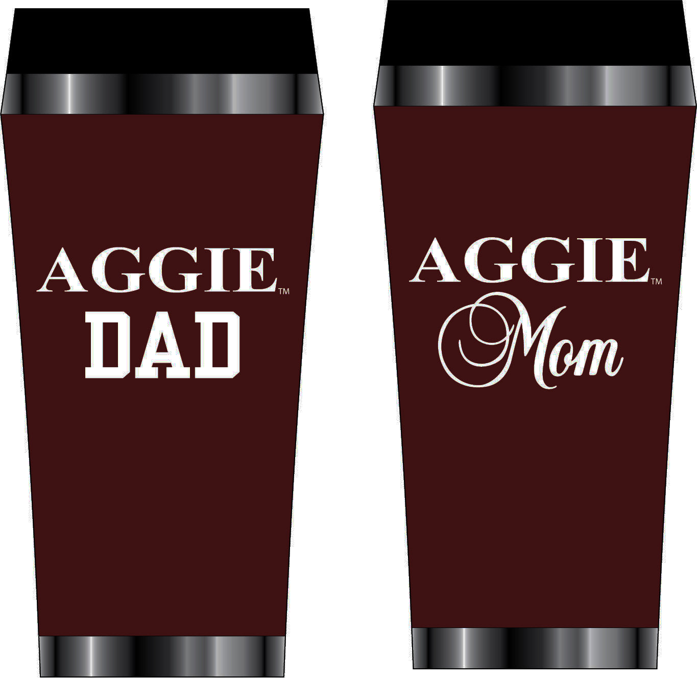 Aggie Mom & Aggie Dad Tumbler Gift Box - TXAG Store 
