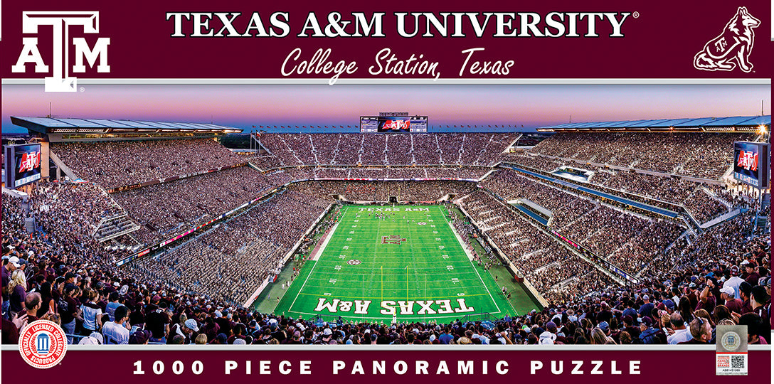 Texas A&M Panoramic Puzzle (1,000 pieces) - TXAG Store 
