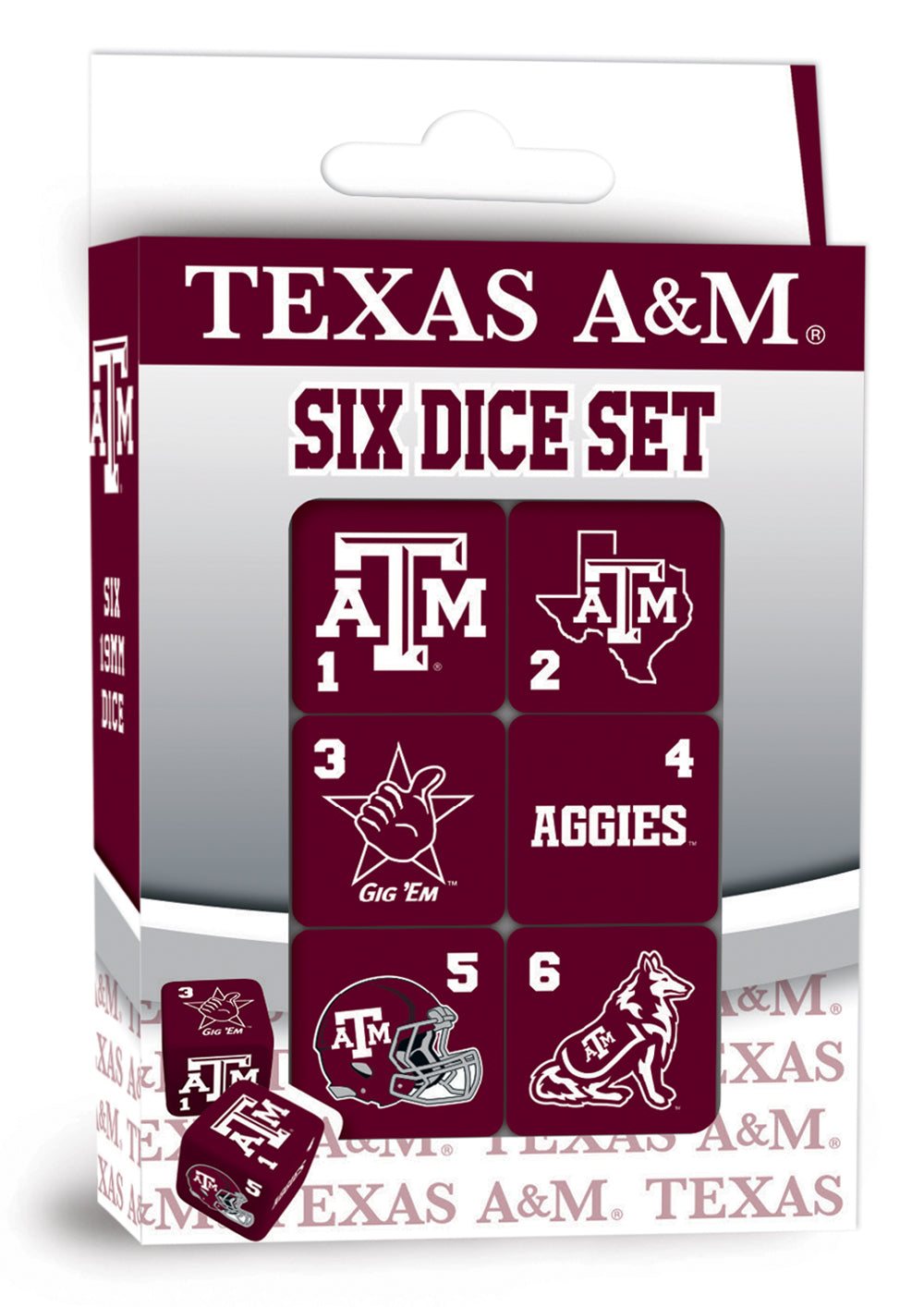Texas A&M Dice Set - TXAG Store 