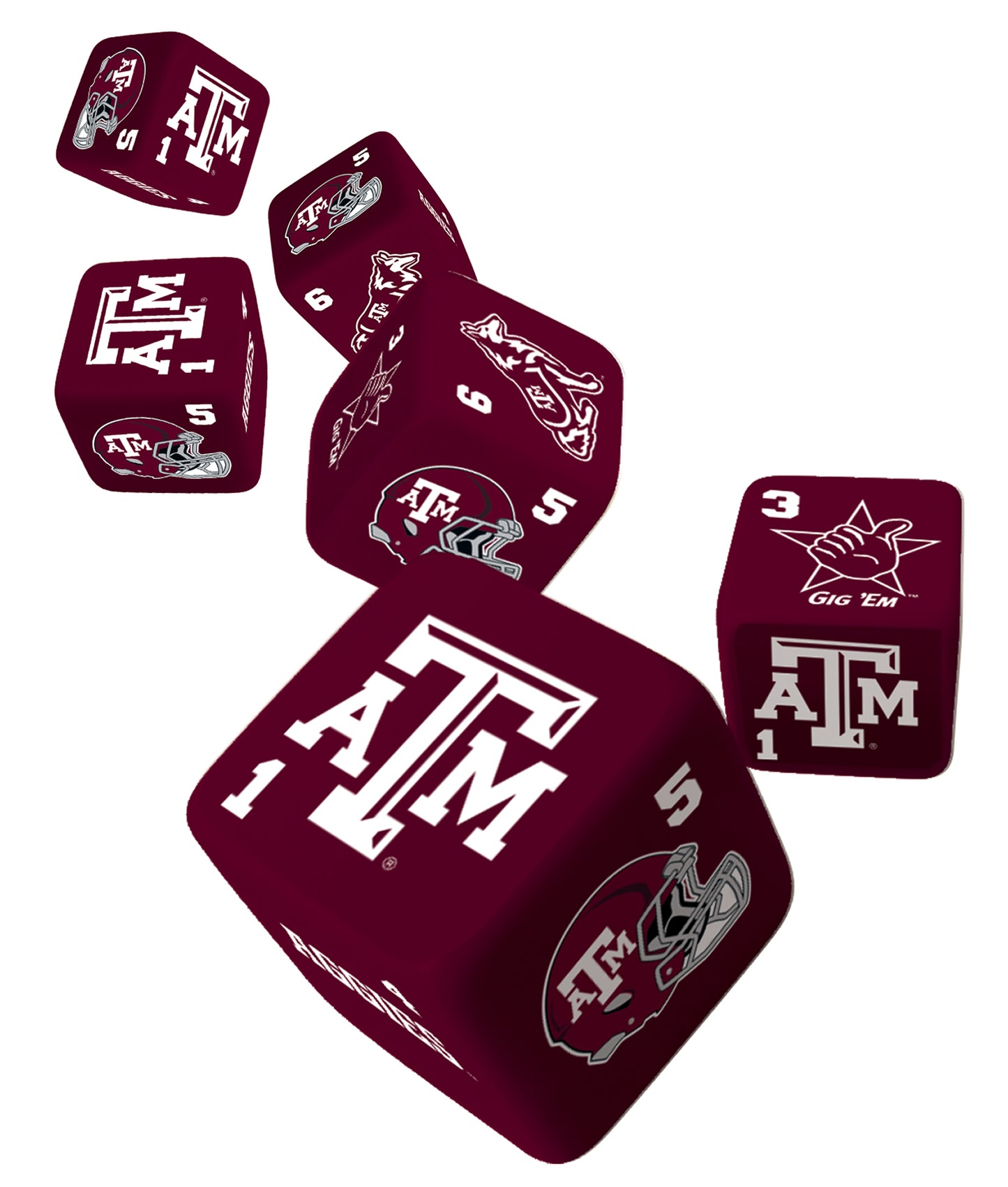 Texas A&M Dice Set - TXAG Store 