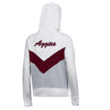 Womens Super Fan Big Stripe Hoodie ***