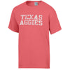 Texas Aggies Comfort Wash Tee - Coral