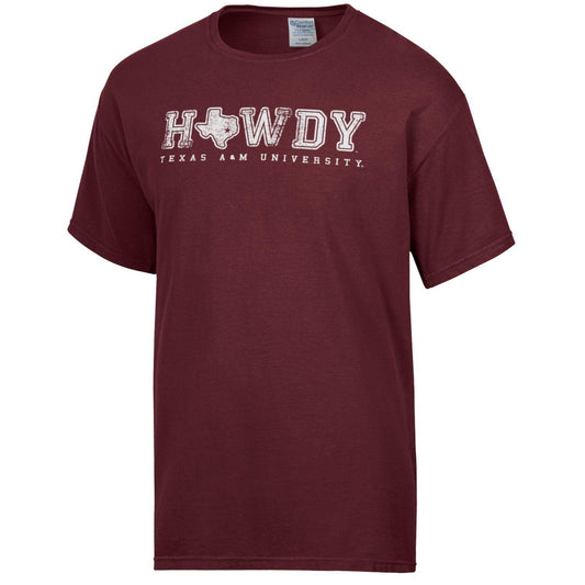 Howdy - Maroon Comfort Wash***