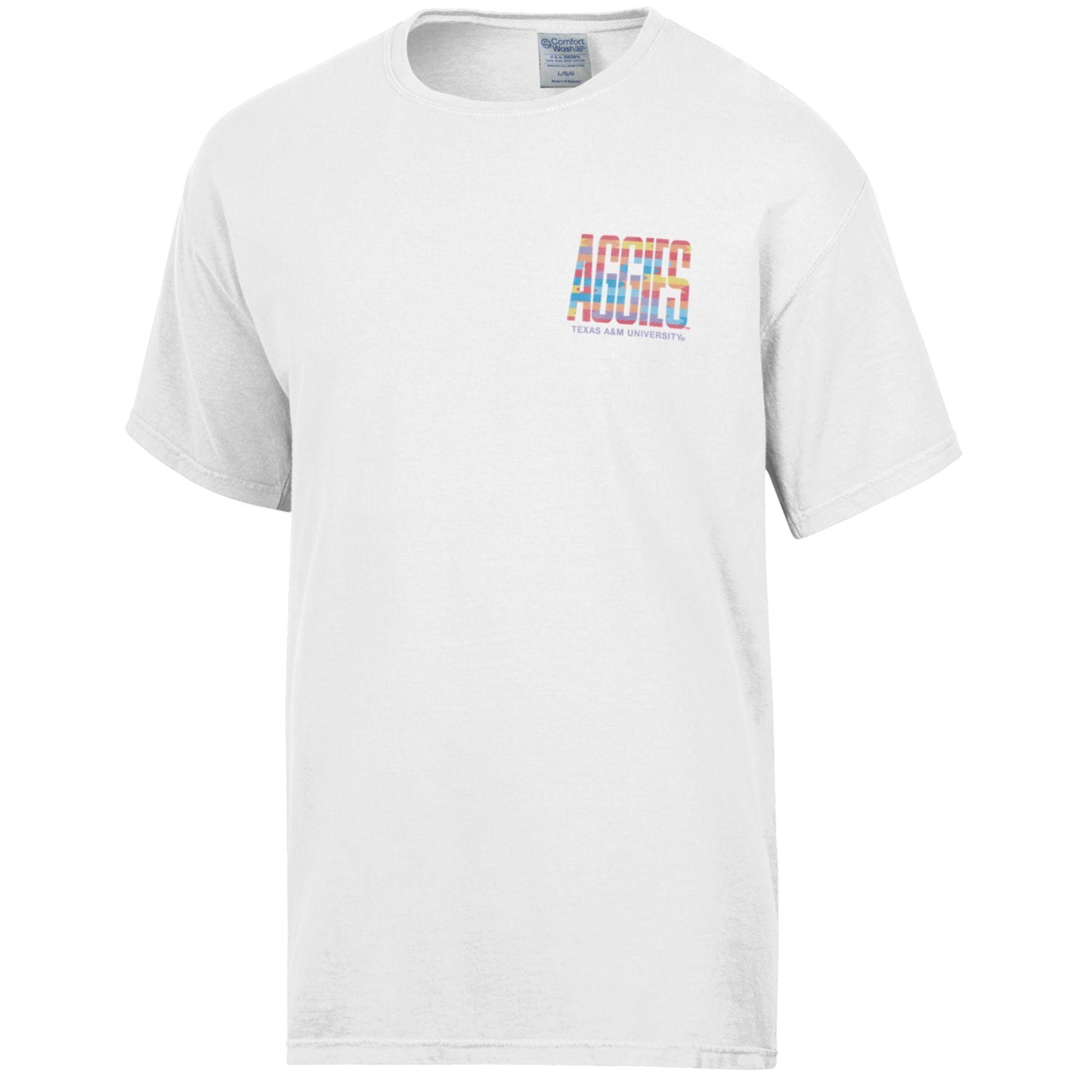 Texas A&M Aztek White Comfortwash Tee - TXAG Store 