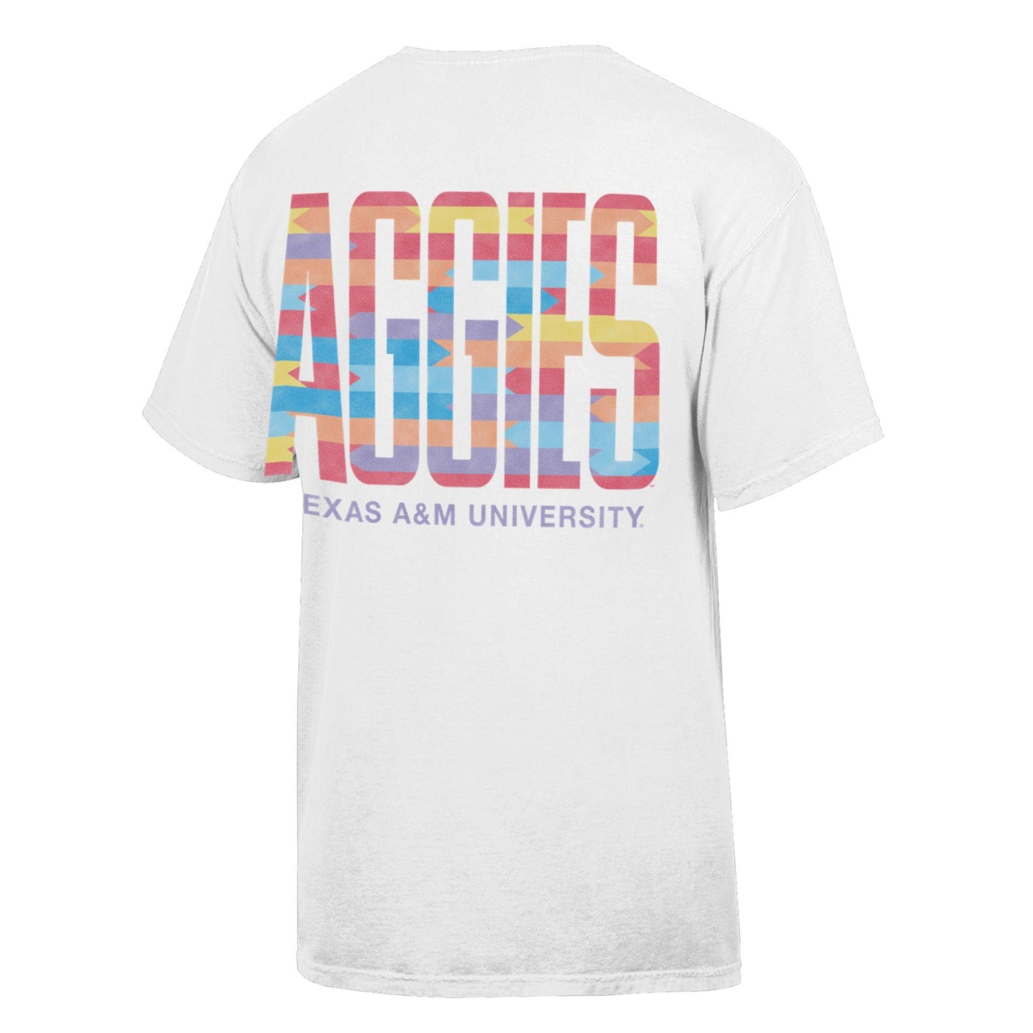 Texas A&M Aztek White Comfortwash Tee - TXAG Store 