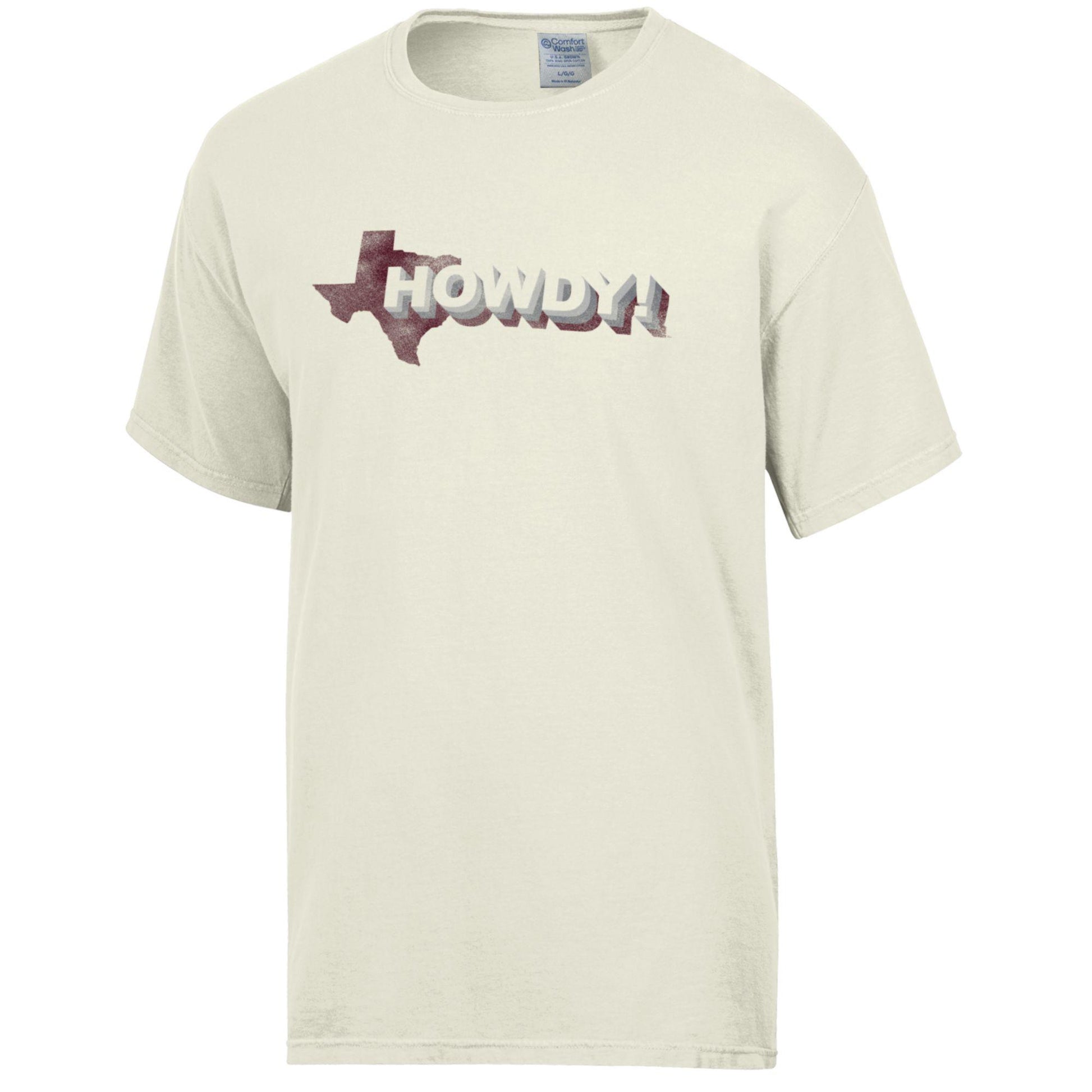 Howdy Tee - Comfort Wash - Parchment - TXAG Store 