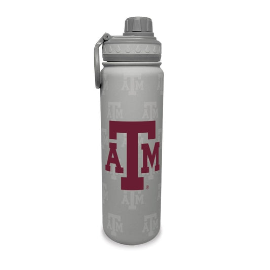 Texas A&M Stainless Sports Bottle - 24 oz - Gray