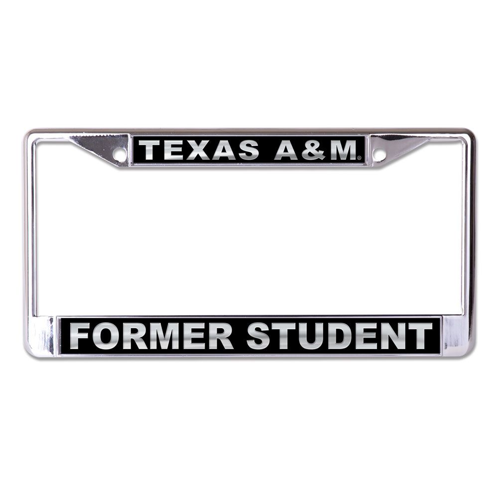Former Student Carbon License Plate Frame - TXAG Store 