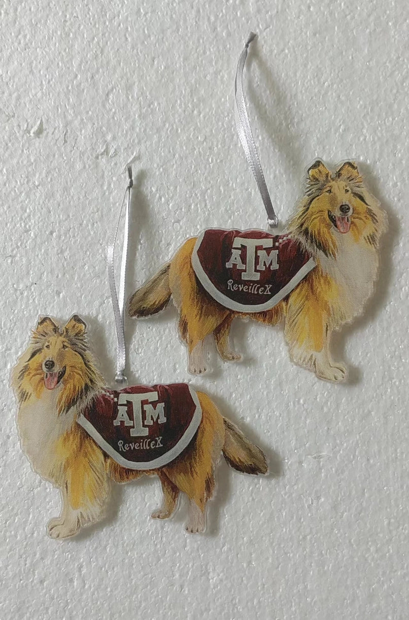 Texas A&M Reveille Acrylic Ornament - TXAG Store 