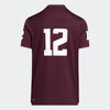 YOUTH -  Replica Football Jersey #12 - Maroon