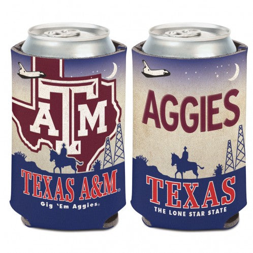 Texas A&M License Plate Can Cooler - TXAG Store 