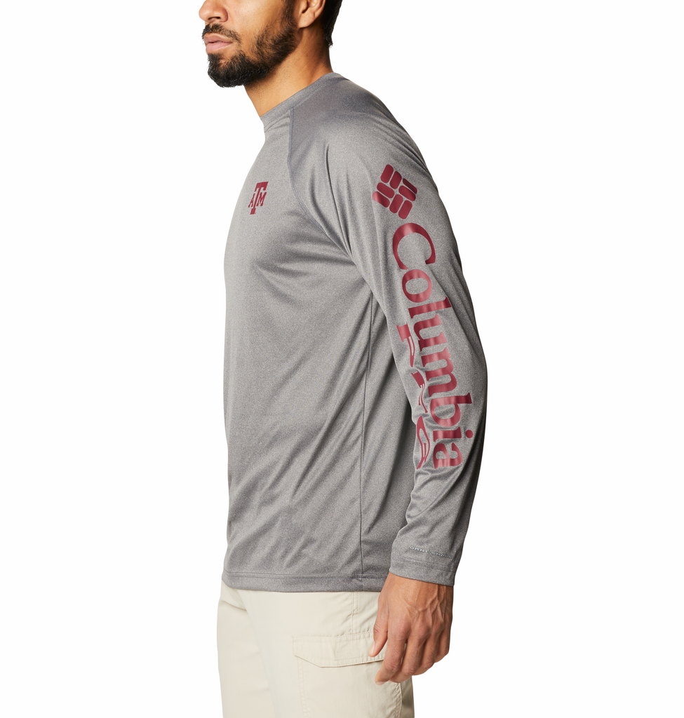 Columbia Charcoal Grey ATM Terminal Tackle Long Sleeved Tee