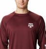 Columbia Maroon ATM Terminal Tackle Long Sleeved Tee